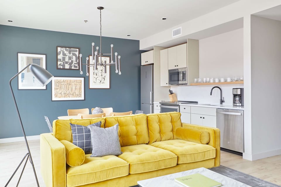 Living Room + Kitchen