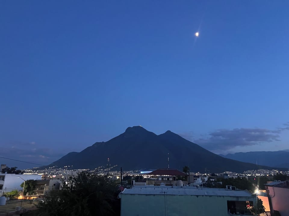 Cerro de Silla view from the rooftop
