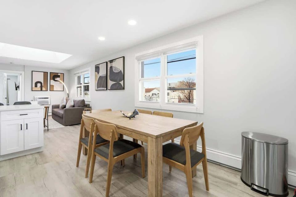 A thoughtfully placed dining space that elevates the home’s open flow