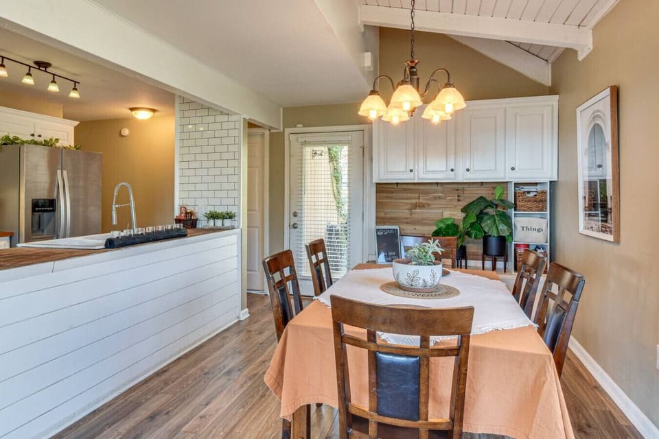 A seat for everyone! Enjoy a home cooked meal or competitive game of cards across the table. Our home is your home, make some memories