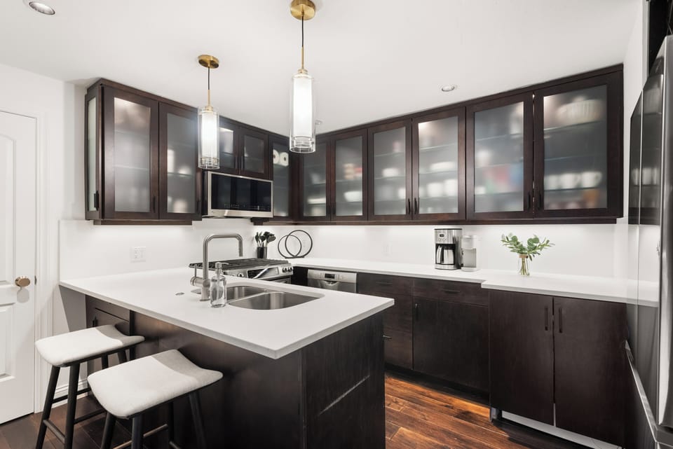 Fully-equipped kitchen.