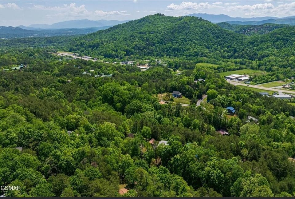 2 miles from Pigeon Forge but secluded from all the traffic. 