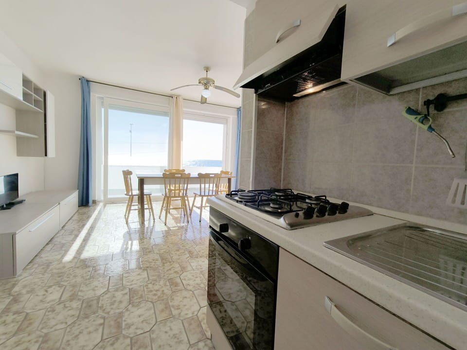 Flooring, Floor, Apartment, Kitchen, Countertop, Wood Stain, Tile, Cabinetry, Penthouse Apartment, Wood Flooring