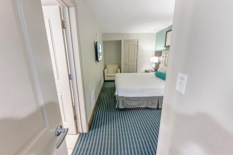 Spacious bedroom layout designed for comfort and relaxation.