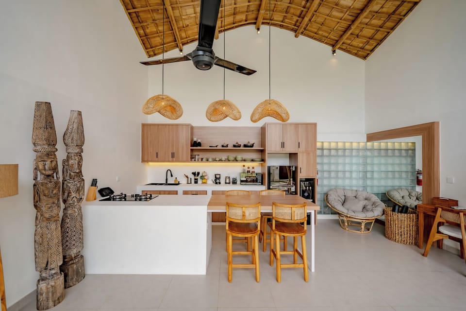 Villa, 2 Bedrooms, Private Pool, Pool View | Private kitchen | Fridge, microwave, coffee/tea maker, electric kettle