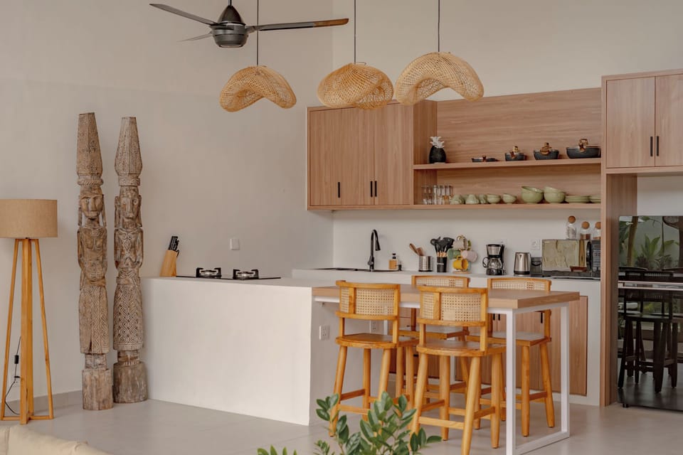 Villa, 2 Bedrooms, Private Pool, Pool View | Private kitchen | Fridge, microwave, coffee/tea maker, electric kettle