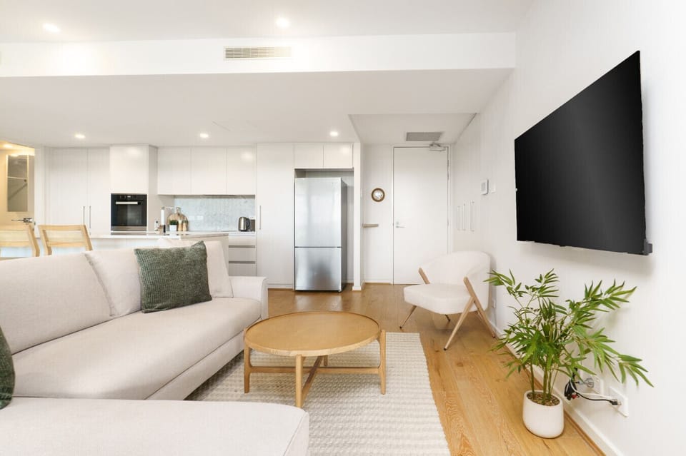 Open-plan living with a bright, airy layout and a comfy sofa perfect for winding down.