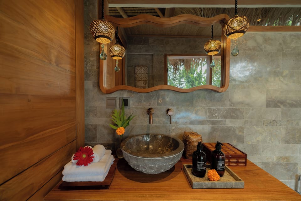 Luxury Duplex, Private Pool, Valley View | Bathroom | Separate tub and shower, free toiletries, hair dryer, slippers