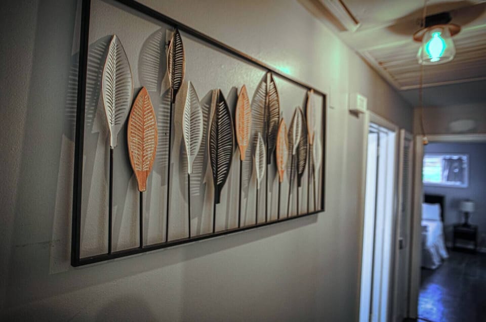 Each piece of art was chosen to make the space feel special.