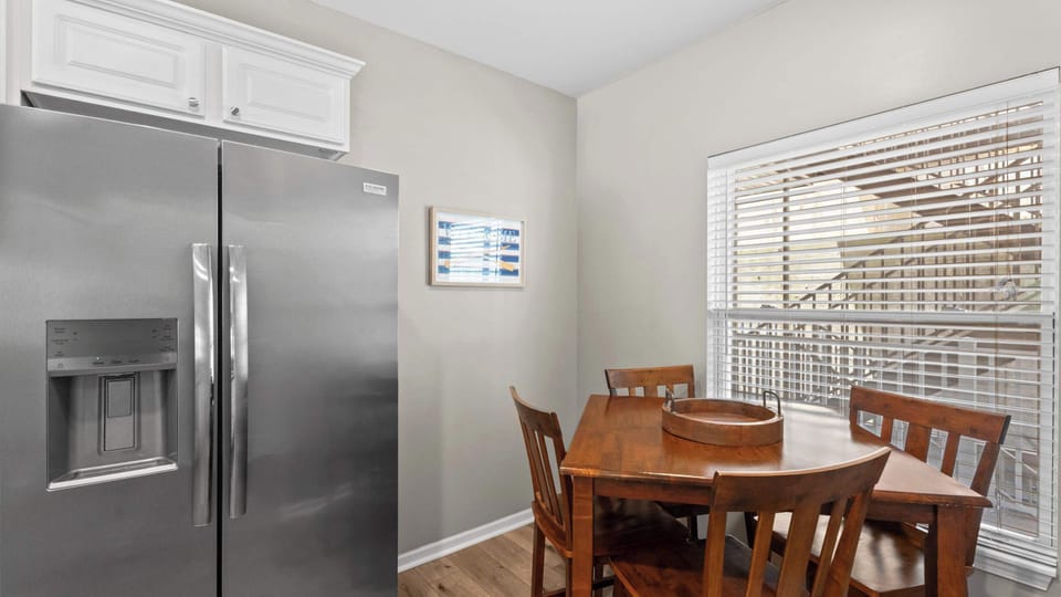 Make mealtime memories together at the dining table, seating 4​