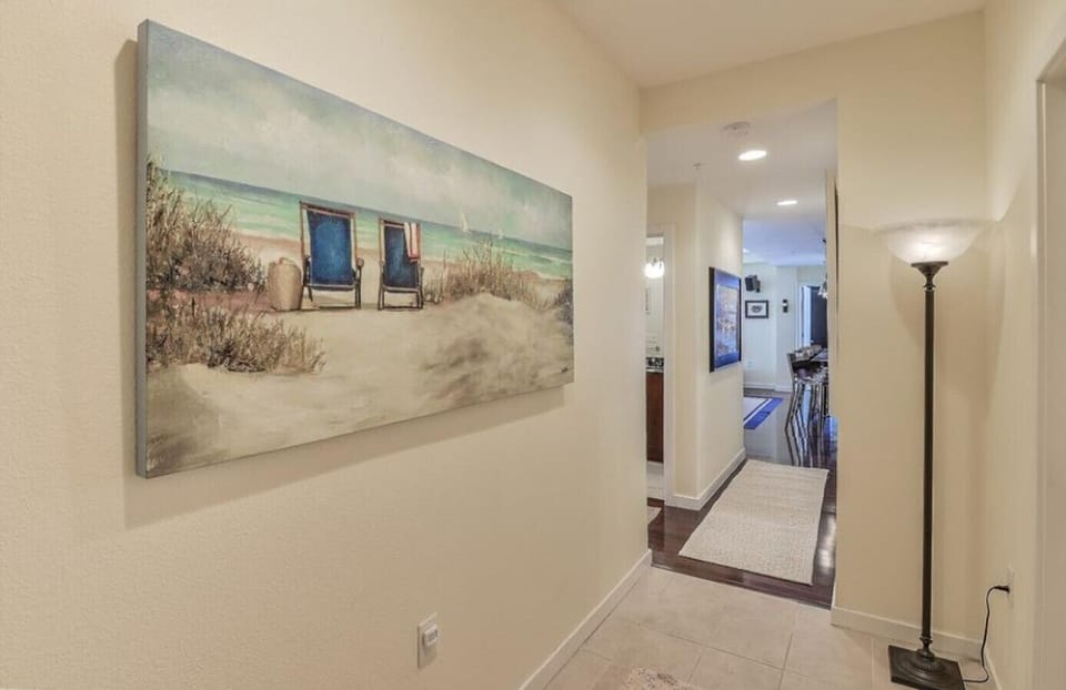 A calm, welcoming entry that sets the tone for your beach getaway.