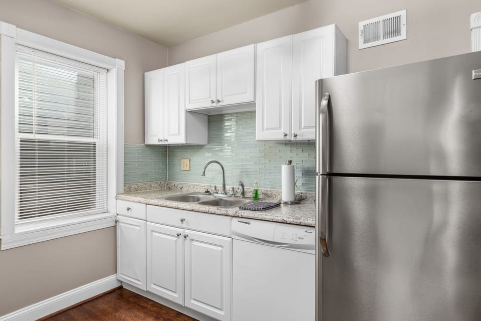 Ample pantry space providing plenty of storage for groceries and longer stays