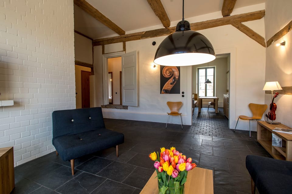 Apartment Kultur Gut Hasselburg – Violine with Shared Terrace and Wi-Fi Apartment in Ostholstein