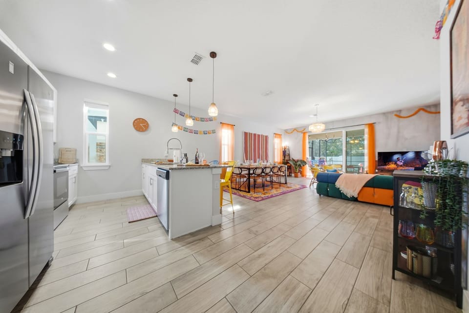 Spacious open floor plan concept