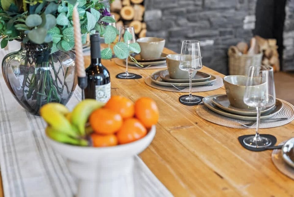 Enjoy home-cooked meals with family in the fully equipped kitchen and dining area at Blue Puffin Stays. Cook, dine, and make memories together in a space designed for comfort, convenience, and quality time.
