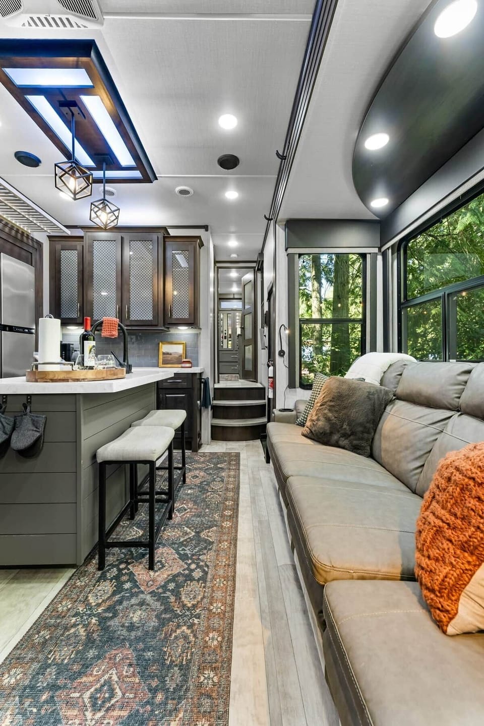 Imaging the whole family sitting and reclining on this incredible10 foot long couch!