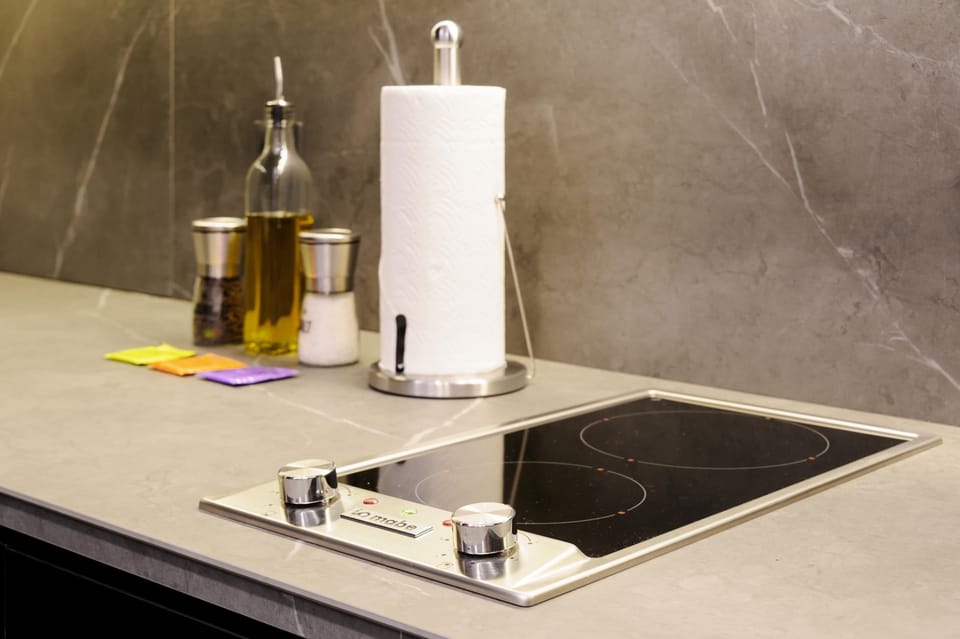 Sleek kitchen with modern finishes
