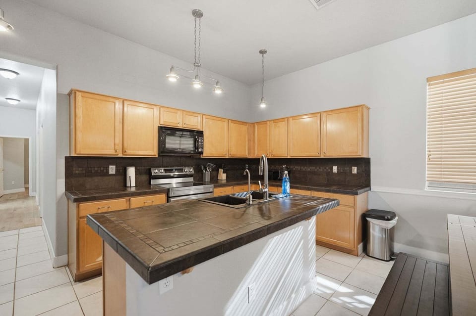Kitchen with all basic cooking supplies