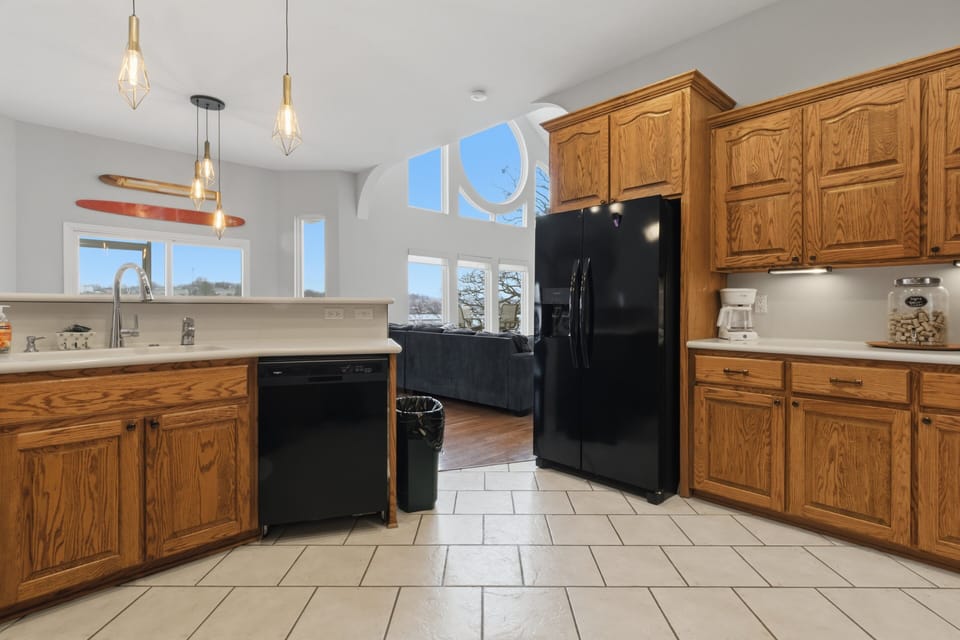 House, Multiple Beds, Patio (Dog Days Den) | Private kitchen