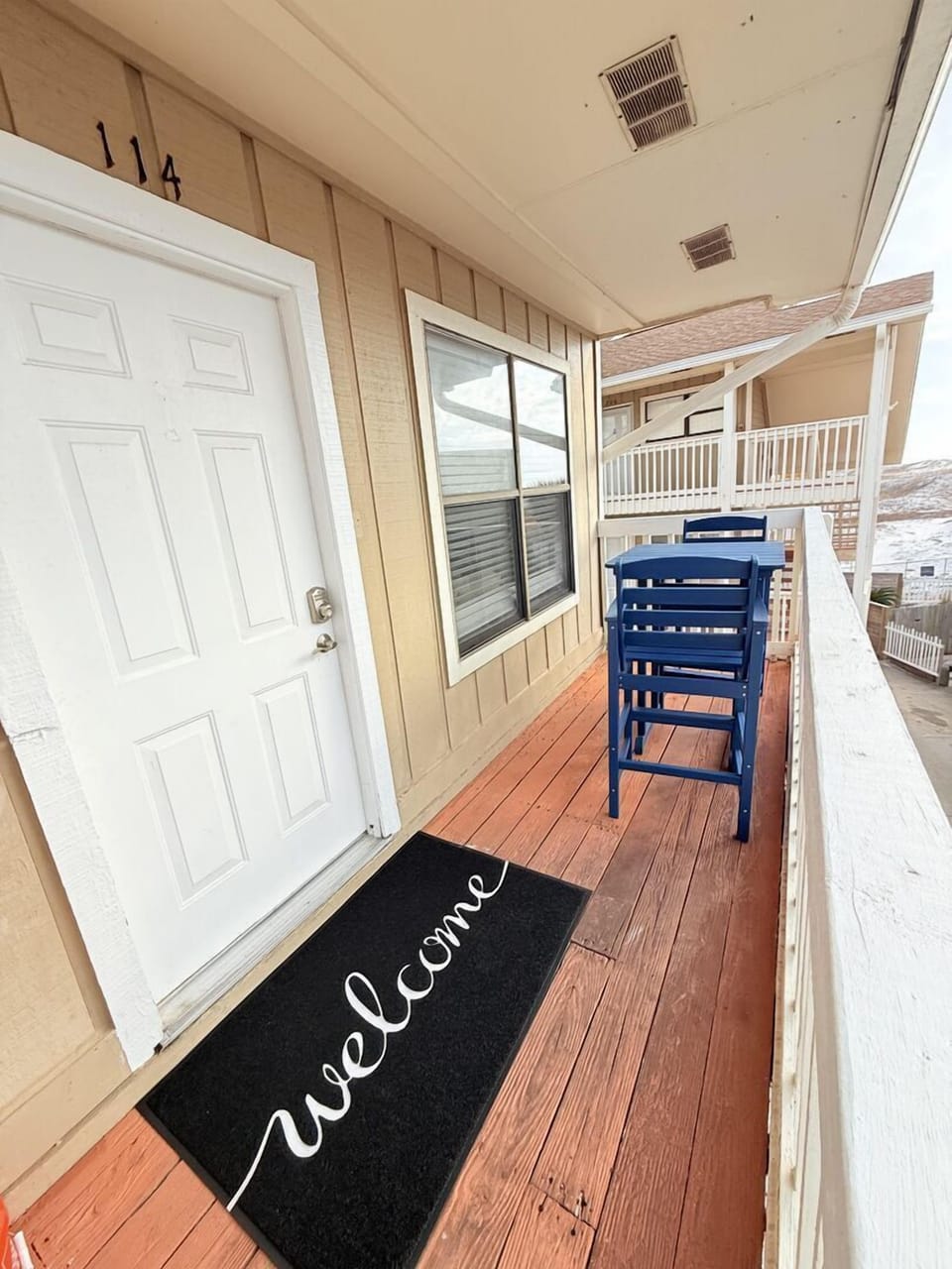 Front entance balcony