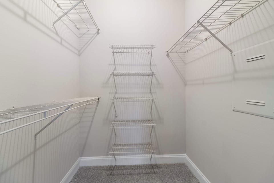 Dedicated storage and countertop area to keep your stay tidy and comfortable.