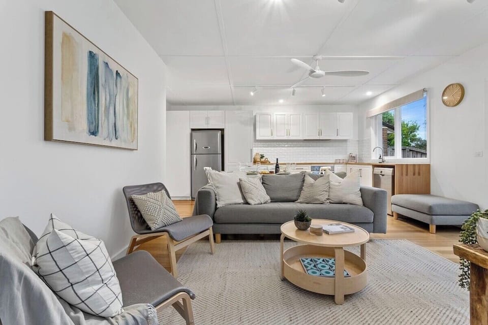 Bright, cozy living to relax and unwind