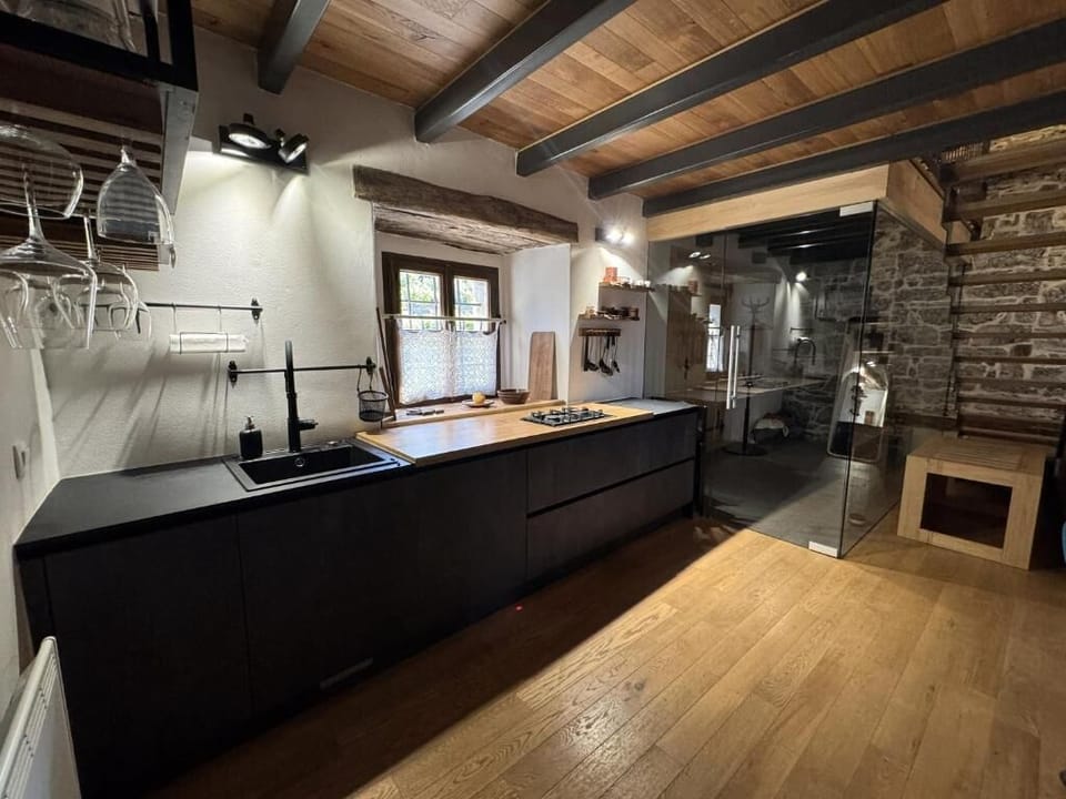 Deluxe Apartment, Balcony, Courtyard View | Private kitchen