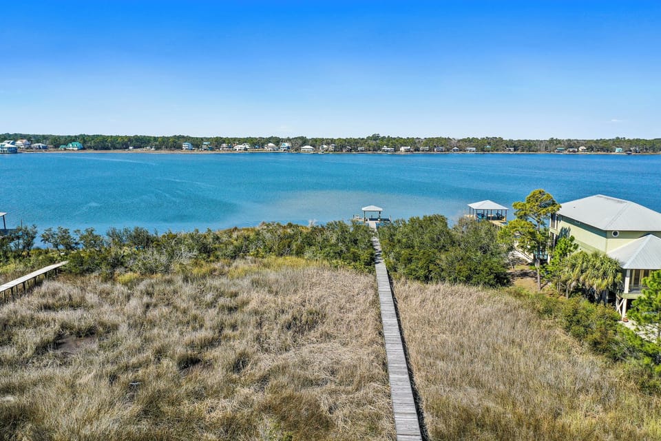 Overhead View of Pier & Lagoon