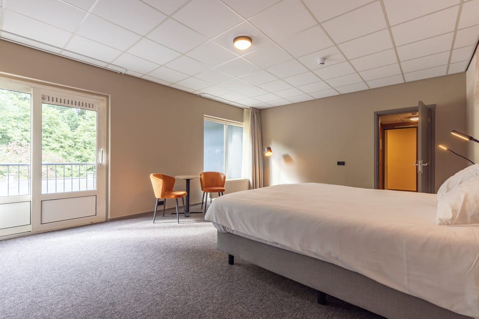 Wake up to soft daylight and step out to fresh air.