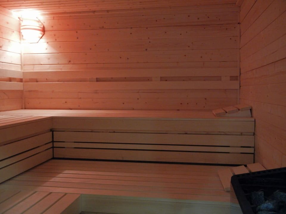 Recharge in the warm sauna after a day of exploring.
