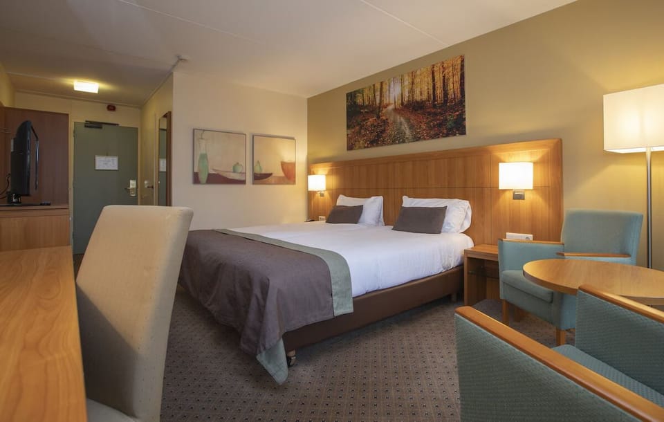 Settle in with generous floor space and cozy seating corner.