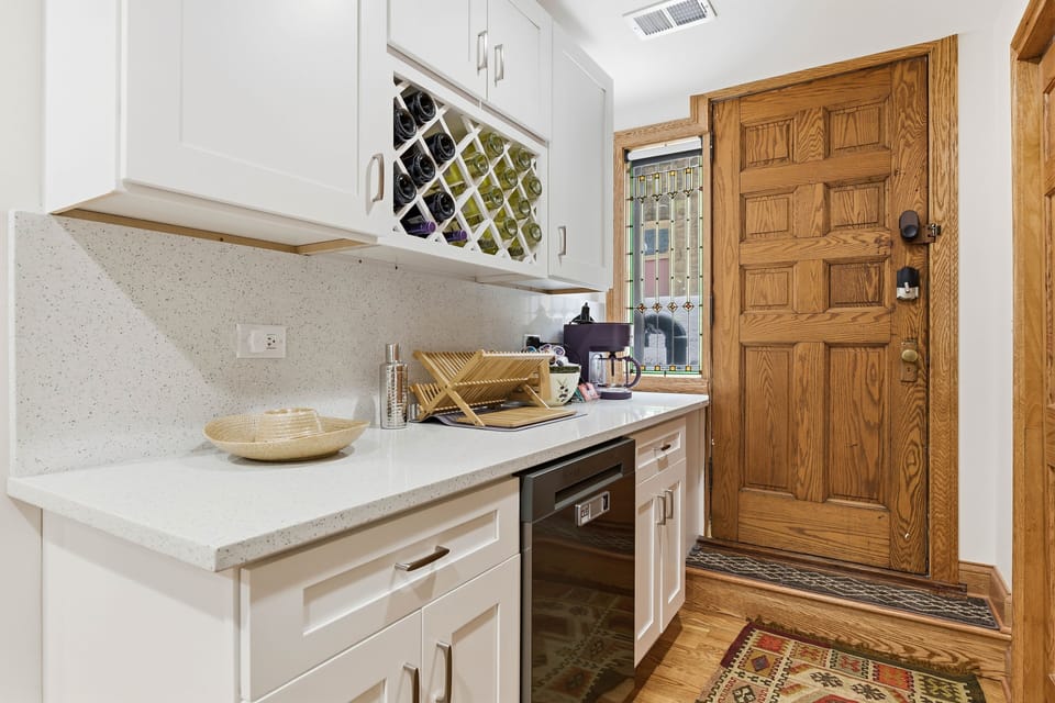Indoors, Kitchen, Hardwood, Sink, Sink Faucet