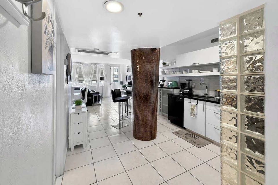 Fully equipped kitchen with modern appliances and everything you need to cook