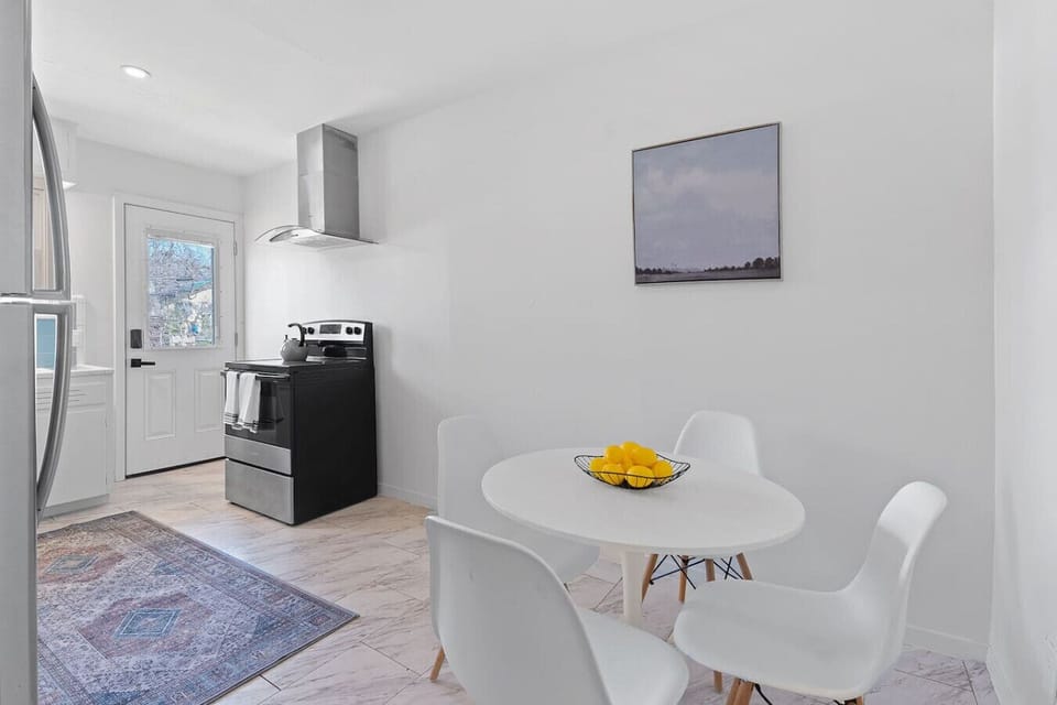 Kitchen with all the essentials plus seating for four