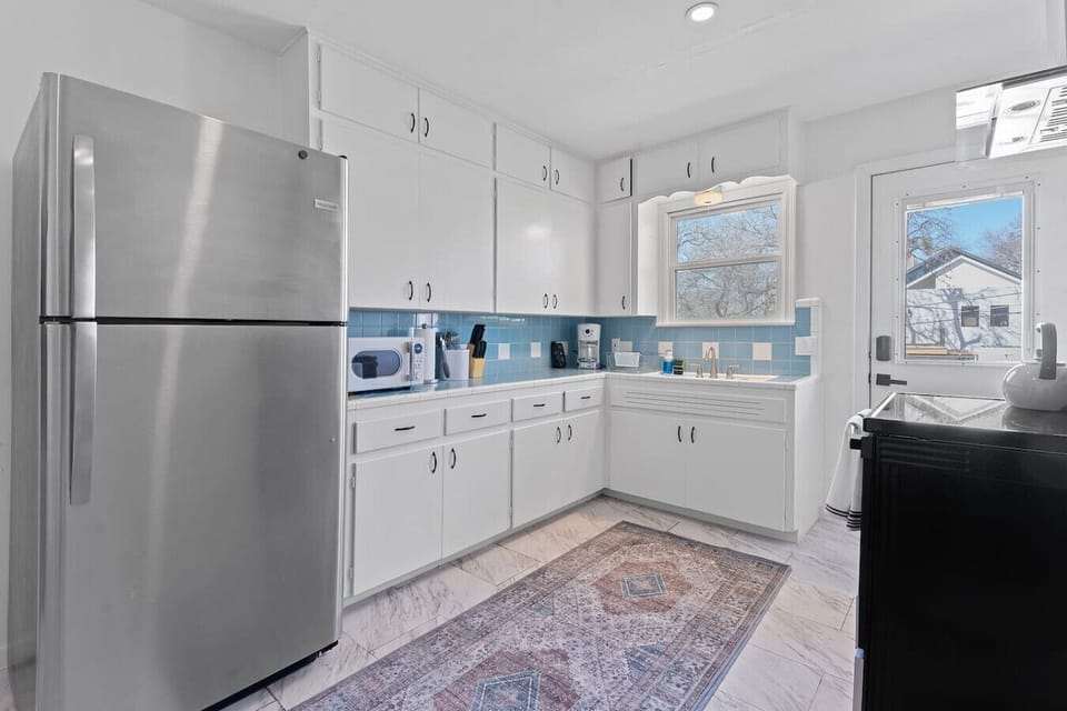 Kitchen with all the essentials for cooking at home