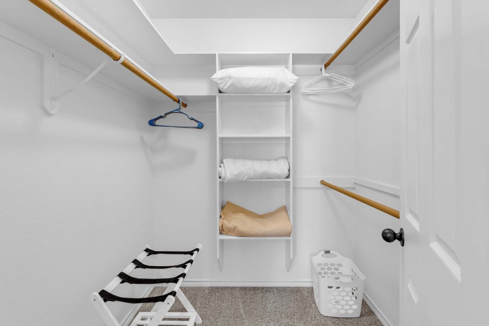 Primary room's closet