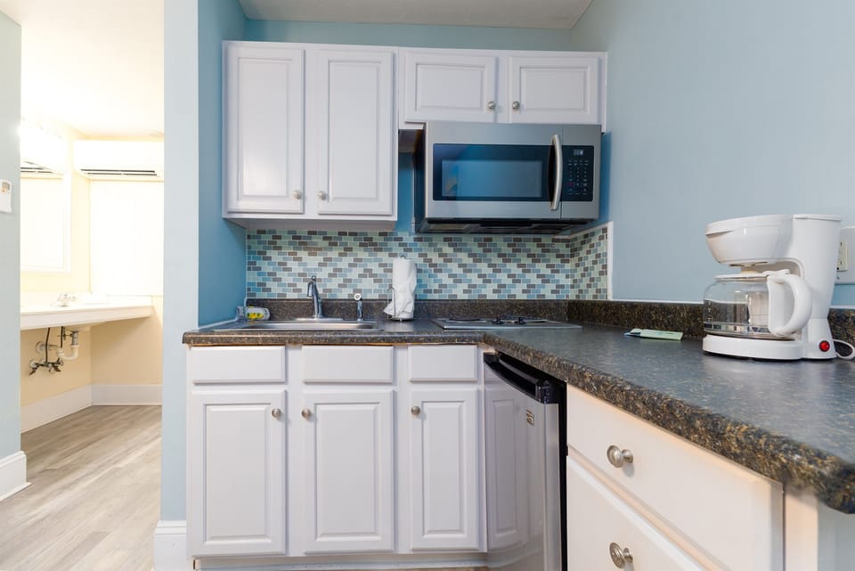 Compact kitchenette for quick meals and easy mornings