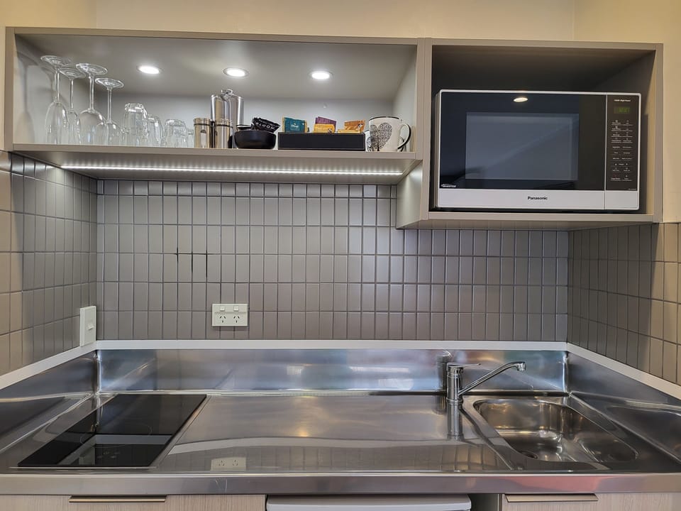 Premium One Bedroom | Private kitchen | Fridge, microwave, electric kettle, toaster