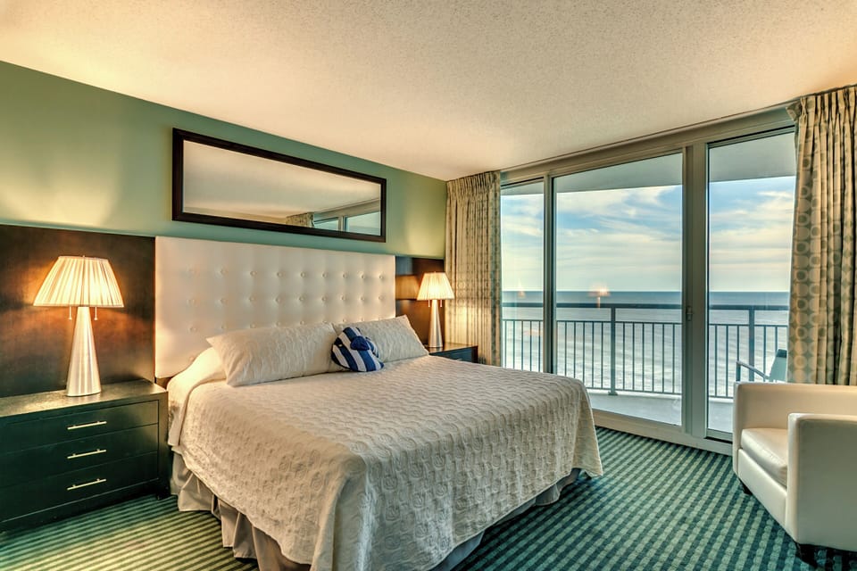 Oceanfront with a king bed, spacious balcony, and breathtaking views 