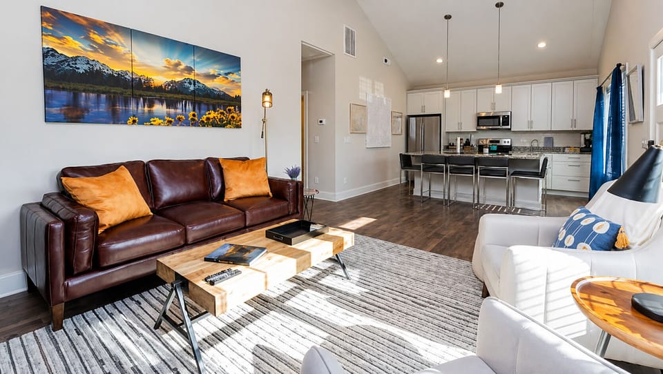 Comfy Furniture for Conversations or Movie Nights