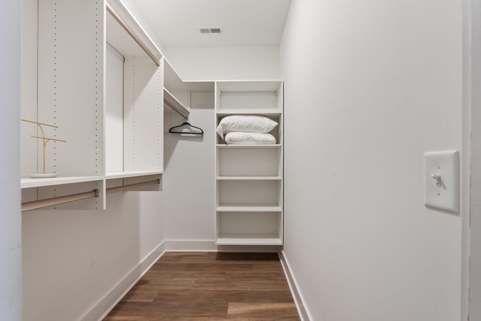 Primary walk-in closet