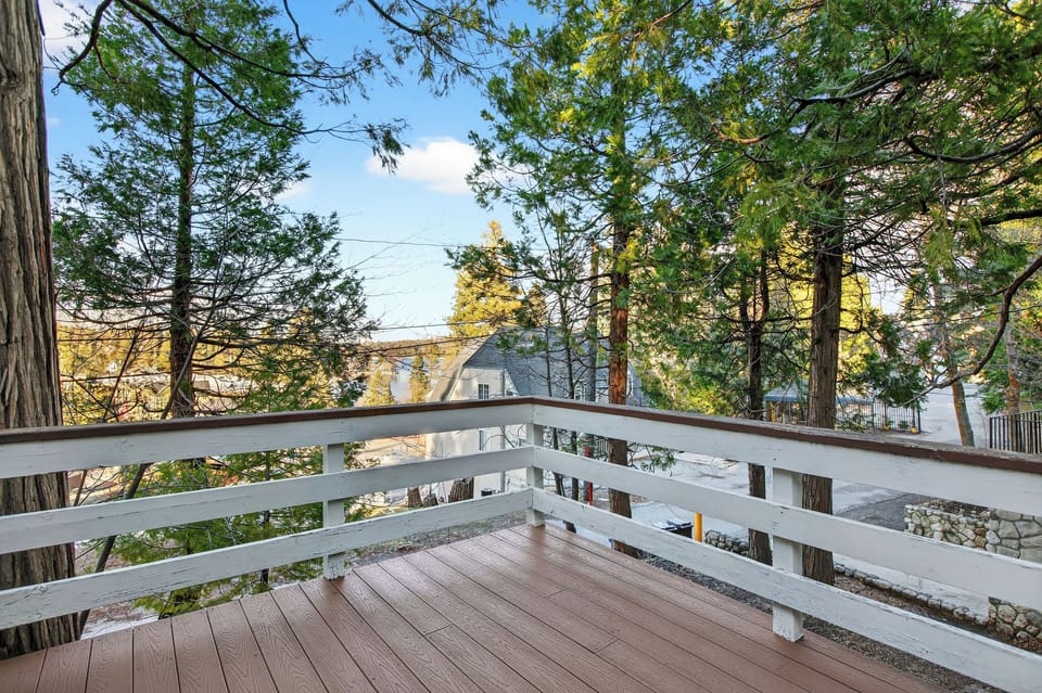 Deck outside the primary bedroom.