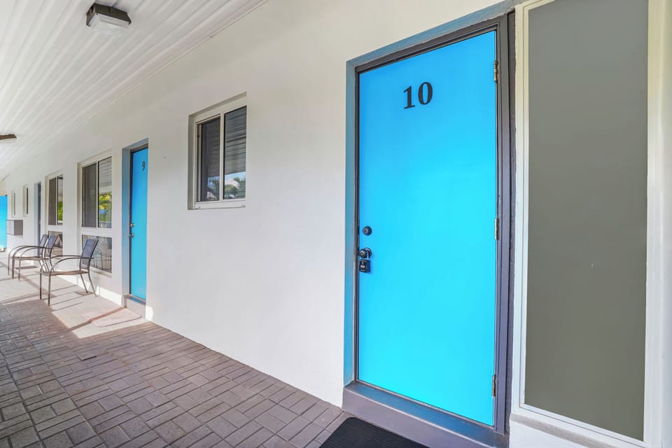 Private door entrances at Pompano Breeze