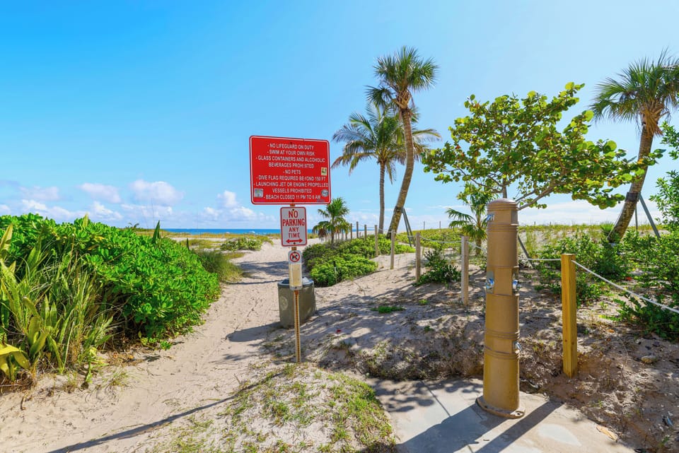 A beautiful, large beach with lighthouse views awaits you, just steps from our property