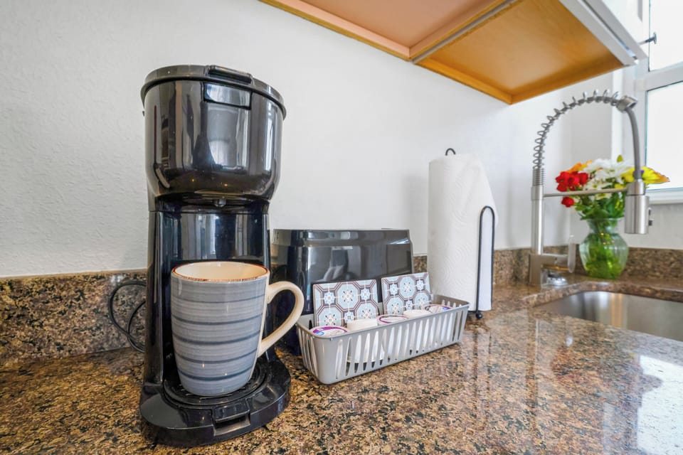 Fully equipped condos including the essentials - stocked kitchens, linens, towels & body soaps