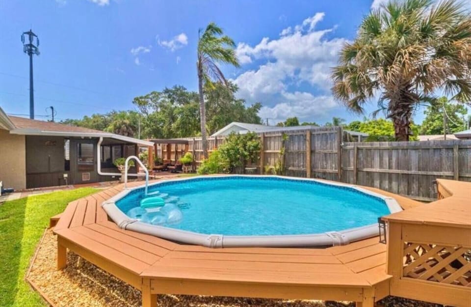 Private Pool within a fenced patio