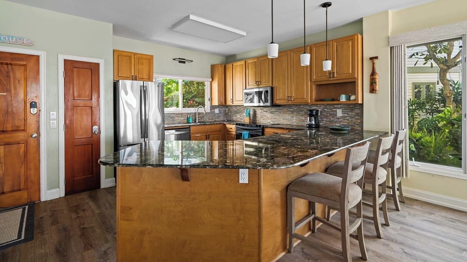 Honu Kai Villas #2 -Spacious Kitchen & Breakfast Bar - Parrish Kauai