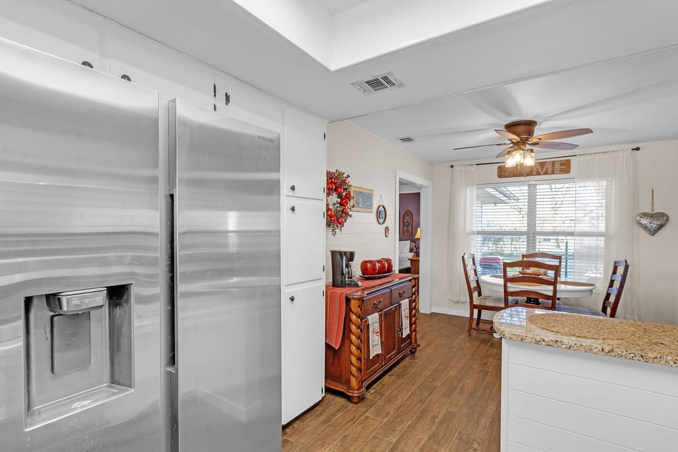 Indoors, Floor, Flooring, Appliance, Ceiling Fan