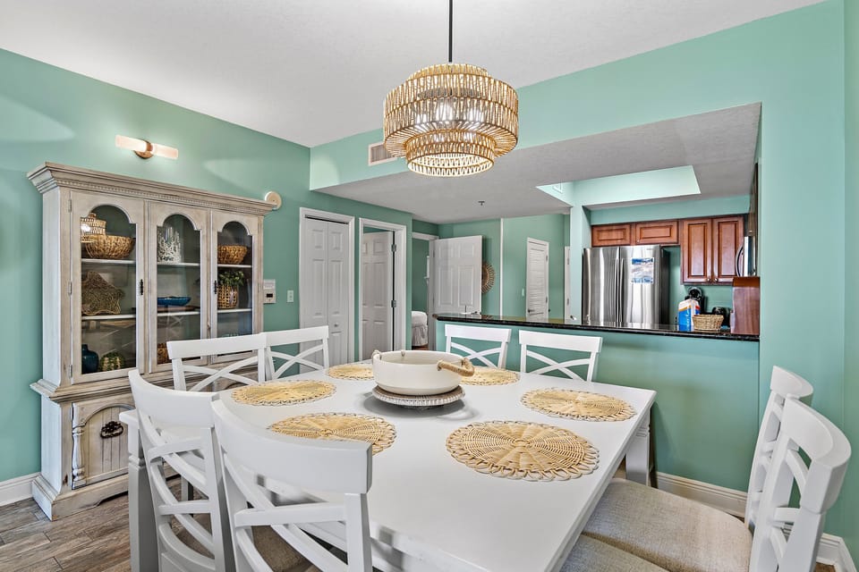 Dining and kitchen area