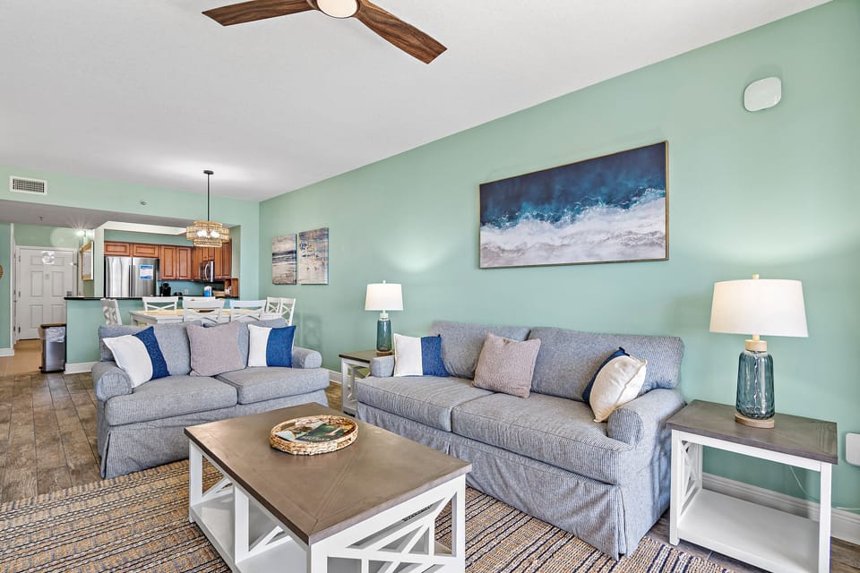 Living room with sleeper sofa